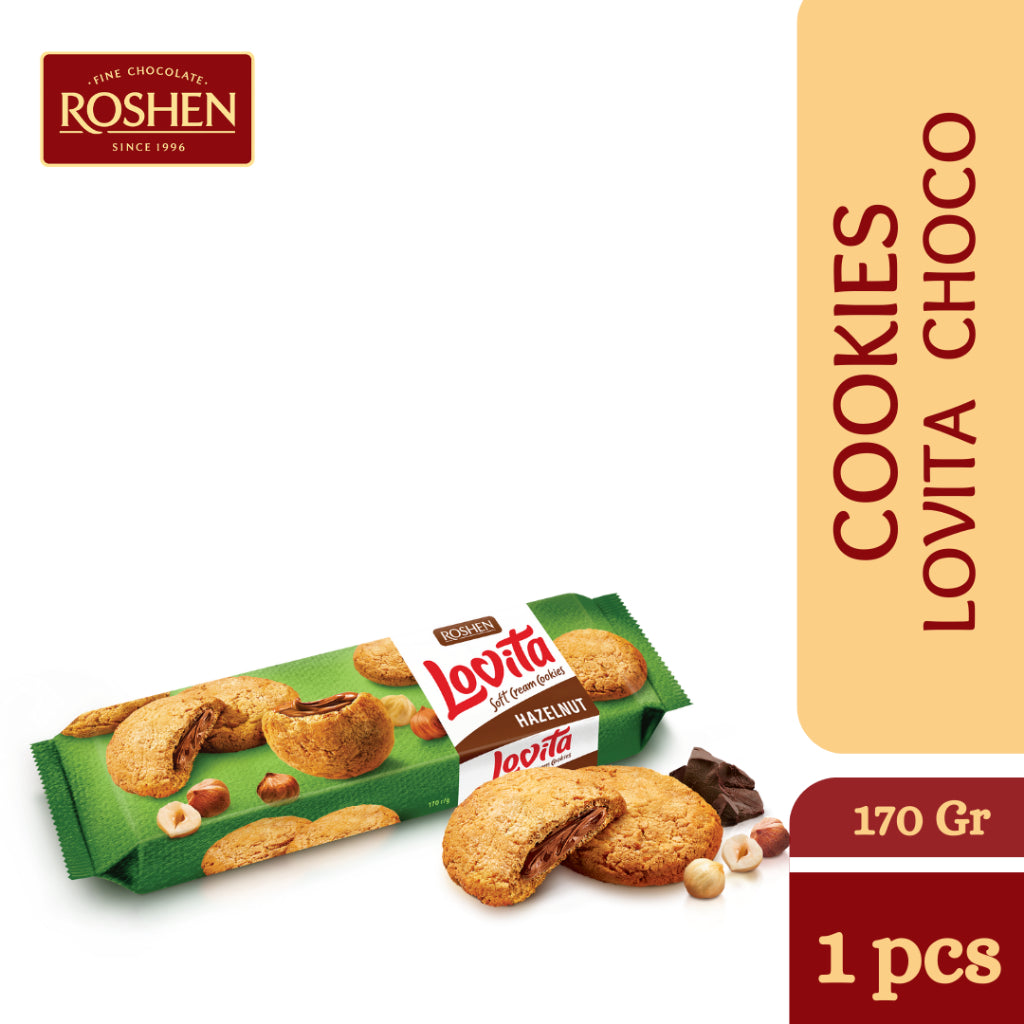 Roshen Lovita Soft Cream Cookies hazelnut 127g