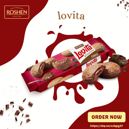 Roshen Lovita Soft Cookies choco 127g