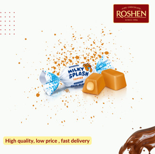 Roshen Milky Splash Toffee With A Milk Filling 1KGX5 (WHOLESALE)