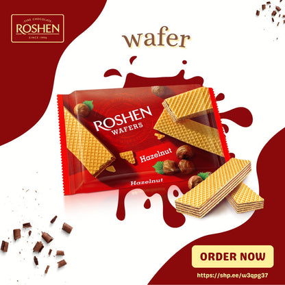 Roshen Wafers Hazelnut Wafer