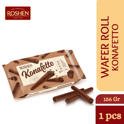 Roshen Konafetto Wafer rolls with cocoa flavoured cream 140g