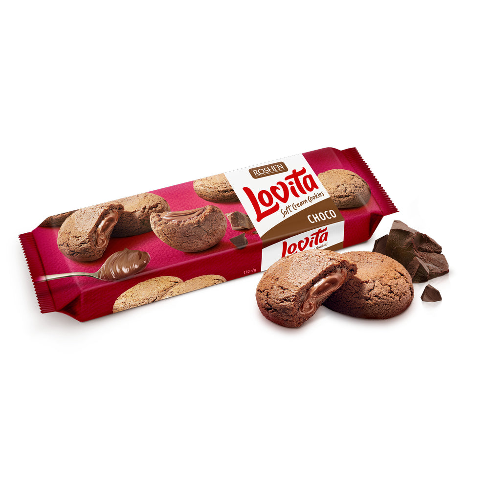 Roshen Lovita Soft Cookies choco 127g