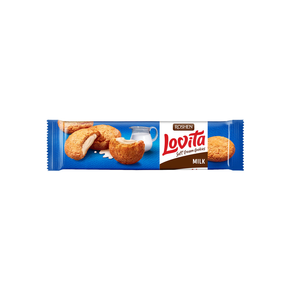 Roshen Lovita Soft Cream Cookies milk 127g