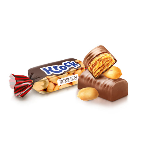 Roshen Krock Sweets With Peanut Paste In Cocoa Coating (1kg)