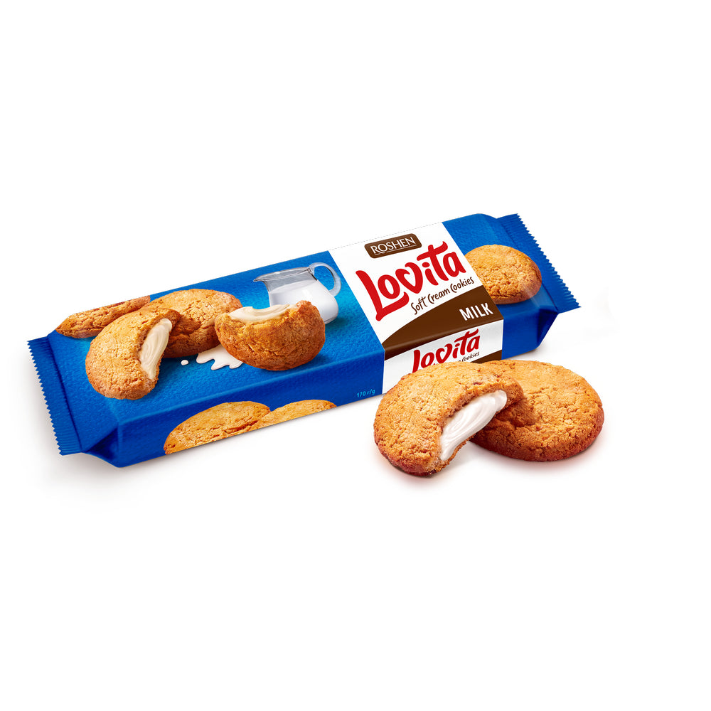 Roshen Lovita Soft Cream Cookies milk 127g