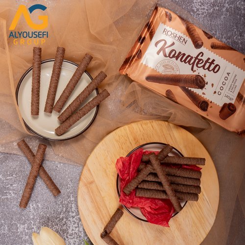 Roshen Konafetto Wafer rolls with cocoa flavoured cream 140g