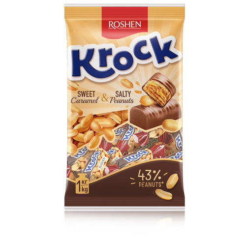 Roshen Krock Sweets With Peanut Paste In Cocoa Coating (1kg)